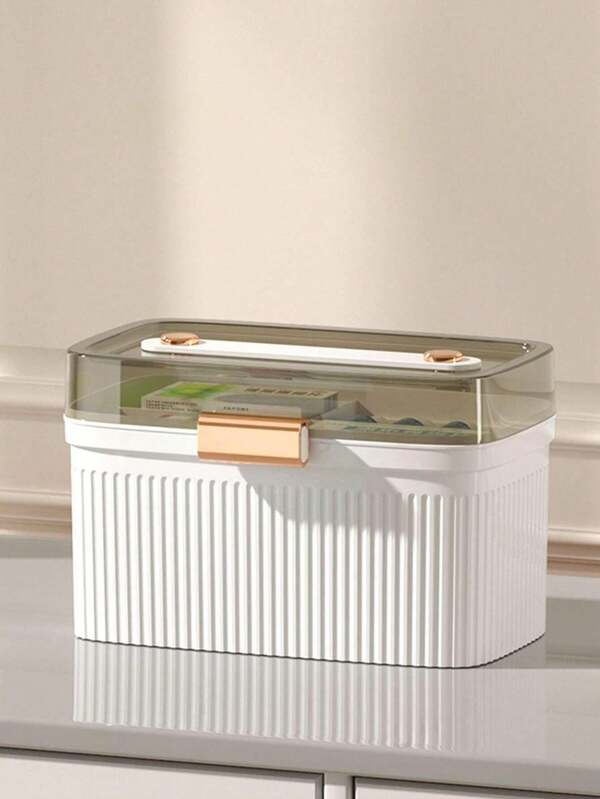 Caja de almacenamiento de medicinas de lujo de gran capacidad para el hogar, a prueba de polvo, a prueba de humedad, a prueba de luz, gabinete de medicinas de emergencia