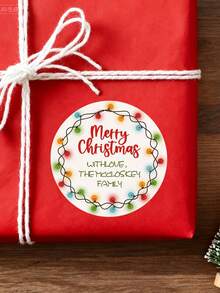 20/30/40/60pcs Personalized Christmas Stickers/Personalized Christmas Gift Labels/Santa Claus Gift Stickers/Merry Christmas Stickers/Christmas Labels/Christmas Gift Labels/Santa Claus Stickers/Envelope Seal Stickers/Personalized Christmas Stickers - Multicolor - View 4