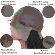 Peluca de Mujer, Peluca de 65cm de Largo, Peluca negra vertical con encaje delanteron ,Ondulado Excelente Calidad Cabello Moda Para Fiestas Temáticas, Cosplay, Halloween, Conciertos, Bodas, Citas y Cualquier otra Ocasión (Negro, Mediano, cabello liso) - 1 - Ver 5