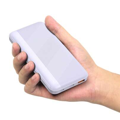 10000Mah Power Bank, 5V 2.4A Dual Output USB C Input Portable Charger, Lightweight Battery Pack Uitable For IOS/Android Device Outdoor Travel Camping Emergency Backup Power Supplyoutdoor