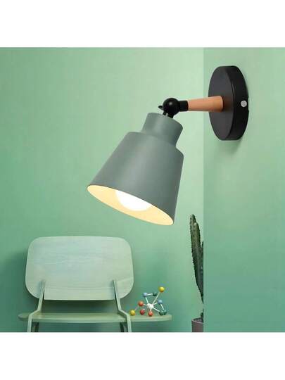 1pc Nordic Macaron Wand Lamp, Bedroom Bedside Moderne Minimalist Dining Room Hallway Staircase Living Lighting, Night Verlichting view 7