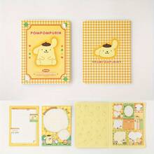 Ein Aufkleber-Notizbuch, ein süßes rechteckiges Papier-Notizbuch, geeignet für Büroartikel, lustige Tagebuchpläne und tägliche Organisation (Zufallsfarbe)