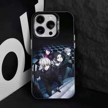 Funda de Teléfono Anime  para 17,16,15,14,13,12,11,Pro,Max,Plus,E Anti Caída Negra Mate Dura - z3 - Ver 4