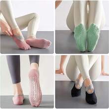 Calcetines Yoga/Pilates Mujer (10 Piezas/Multicolores): Antideslizantes, Talla Única, Ideal para Danza/Ballet - 1 - Ver 5