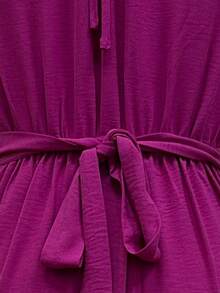 女士时尚纯色结饰无袖连身裤，夏季轻盈透气宽松连体裤，优雅夏季和圣帕特里克节服装