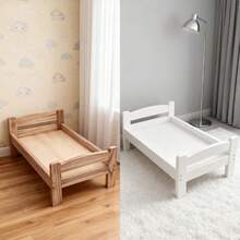 新生儿摄影道具木床，复古风格婴儿床，适合100天庆祝，可拆卸婴儿摄影工作室配件，迎婴派对礼物，婴儿房装饰