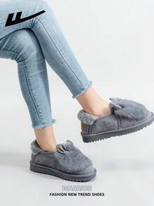 1 Pair WARRIOR Women's Autumn/Winter Warm Sports Shoes, Lace-Up Soft Sole Casual Shoes, Low-Top Outdoor Flat Shoes, Thermal Lined, Commuting Shoes, Round Toe Low Heel Non-Slip Solid Color Elegant Soft Bottom Hiking Shoes, Suitable For Students Graduation Photos, Women Low-Top Leather Sports Skateboard Shoes