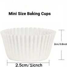 1000 pièces Caissettes de cuisson anti-adhésives, faciles à démouler après la cuisson, conviennent pour les muffins, les cupcakes, les desserts, un assistant pour les passionnés de pâtisserie