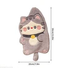 Cute Cat Hand Towel Double-Thickness Hand Towel Quick-Drying Absorbent Kitchen Cleaning Rag Bathroom Hanging Towels Home Supplie - 3 - View 5