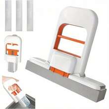 Ergonomically Designed Handheld Lazy Mini Mop, Household Kitchen And Bathroom Water And Oil Stain Cleaning Mop, Hands-Free Sponge Mop, Foldable Storage - Multicolor - View 2