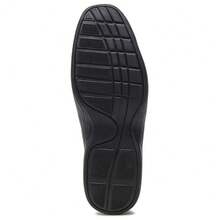 Men's Comfort Shoes, Black Coffee, Leather, Everyday, Tennis Style, Soft, Orthopedic, Comfortable - màu đen - Xem 3