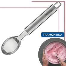 Colher Concha Pegador De Sorvete Inox Bola Profissional Tramontina