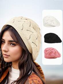 1 件或 2 件男女通用针织帽和手套套装，时尚休闲保暖冬季无檐小便帽，适合秋冬日常使用、户外旅行、徒步旅行、滑雪、骑自行车、登山