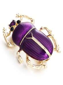 1pc Vintage Enamel Beetle Shape Brooch For Women Men Insect Animal Versatile Clothing Decoration Brooch Jewelry Christmas Gifts - Beetle Brooch - View 6