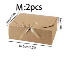 10pcs/5pcs/2pcs - White/Black/Pink/Brown Gift Box With Lid, Gift Box With Ribbon For Bridesmaid Proposal Box, Gift Box For Wedding, Birthday Gift, Shower Party And Other Parties, Valentine's Day Gifts, Valentine Day,Packaging, Birthday, DIY Making, Beauty Storage BOX