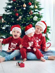 Personalized Custom-Made Christmas Hat With Plush Edge For Adults And Children, Santa Claus Hat, New 2025 Style