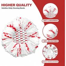 4-Pack High-Performance Spin Mop Replacement Heads – 40% More Absorbent Microfiber Pads For 1-Tank Mop Systems - 1-TANK拖把頭(4個) - 查看 6