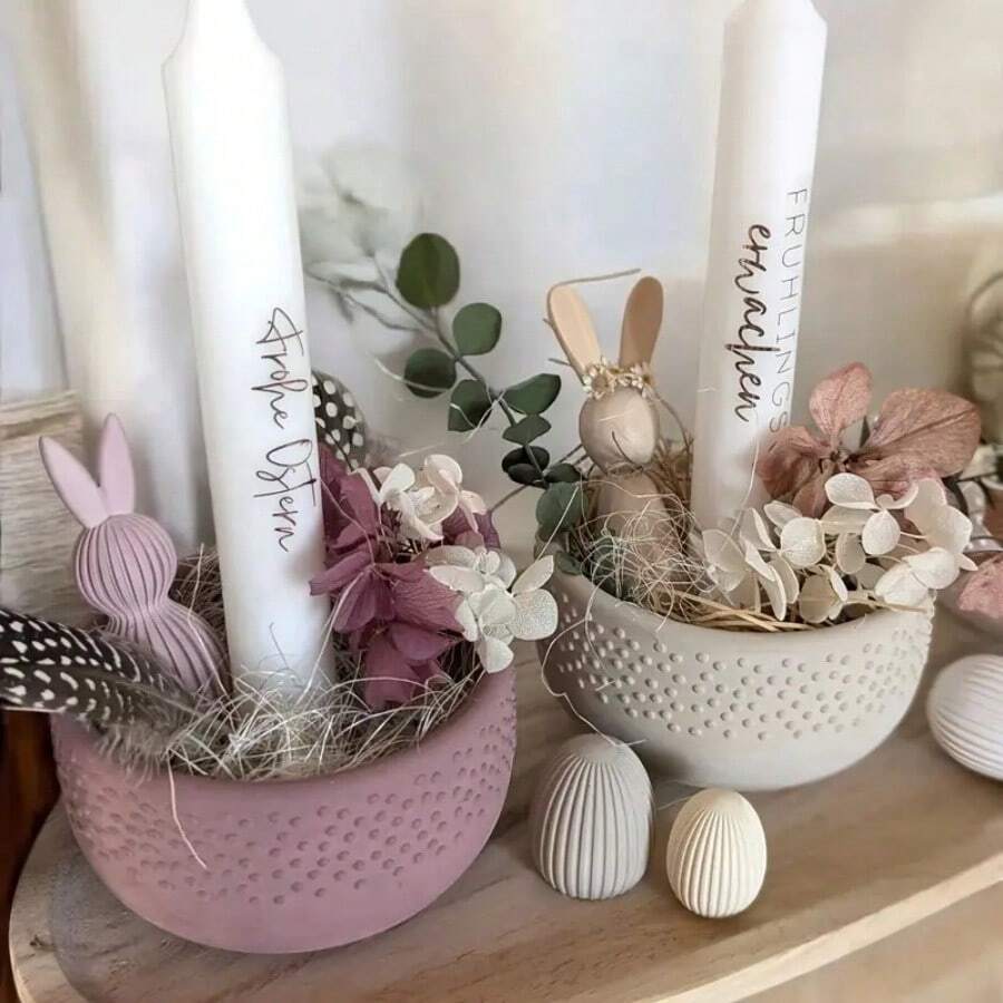 DIY Clay Mold Large Polka Dot Candle Holder Decor Mold, Home Decoration Vase Flower Pot Silicone Mold For Resin, Plaster - Silicone Mold - View 1