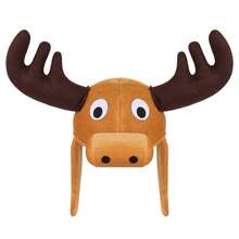 动物鹿帽毛绒可爱鹿角头饰派对角色扮演服装头饰配件 - 彩色 - 查看 5