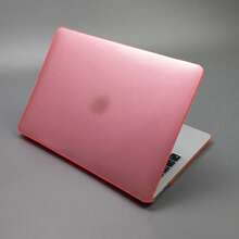 Transparent Macbook Case Compatible With MacBook , Sturdy Protective Plastic Hard Shell Case Cover For MacBook Air Pro Case - Pink - View 1