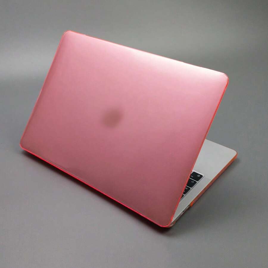Transparent Macbook Case Compatible With MacBook , Sturdy Protective Plastic Hard Shell Case Cover For MacBook Air Pro Case - Pink - View 1