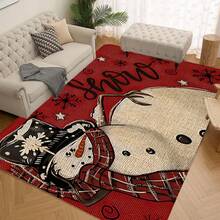 1/2/3 buah Keset Lantai Dapur Tebal 0,47 inci/1,2 cm Motif Pohon Natal & Manusia Salju - Anti Selip, Karpet Tahan Minyak untuk Dapur, Ruang Tamu, Ruang Cuci, Kamar Mandi - Tahan Noda, Tahan Air, Cocok Sebagai Keset Pintu, Dekorasi Ruangan, Mudah Dibersihkan, Anti Lelah - MultiWarna - View 16