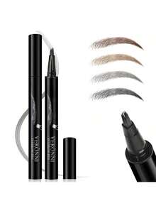 1PC Waterproof Liquid Eyebrow Tint With Brush, Smudge-Proof Liquid Eyebrow Pencil For Precise, Natural-Looking Brows, Long-Lasting, Smooth Application For Natural Wild Brow Look, Suitable For All Skin Types