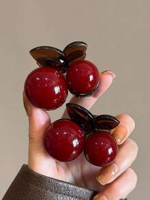 2 chiếc kẹp tóc nhỏ màu đỏ anh đào dành cho nữ, kẹp tóc mái, kẹp tóc lệch bên, kẹp tóc đuôi ngựa cao, phụ kiện tóc kẹp thời trang, kẹp tóc mùa đông, kẹp tóc mùa hè, kẹp tóc đi biển, kẹp tóc đi nghỉ mát. - Nhiều màu - Xem 8