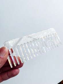 Customized Travel Hair Brush | Carved Wide-Tooth Comb | Bridesmaid Gift | Unique Wedding Gift | Wedding Party Favor | Personalized Comb, Forest Tones - Multicolor - View 6