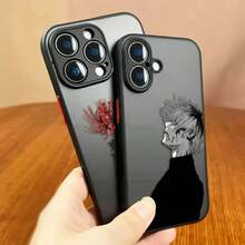 ,  IPhone Case, Anime Tokyo G-Ghoul K-Kaneki Ken Matte Phone Case For IPhone 16 16E 15 14 13 12 11 Pro XR XS X 8 7 SE Plus Max Clear Hard Cover - SFBLA01 - 查看 1