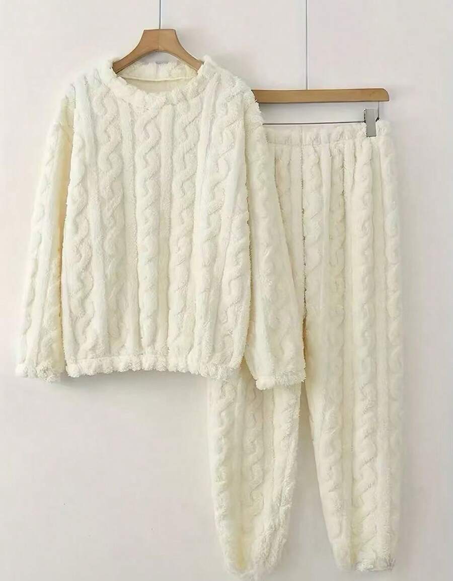Women Lounge Sets - Beige - View 1