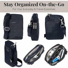Baggallini Modern Take Two RFID Crossbody - French Navy - View 7