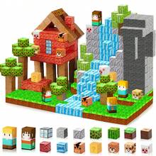 60/120/160pcs Magnetic Building Blocks, CoolNuro DIY Animal Forest Set, Suitable For 3+ Years Old Boys & Girls, Birthday Gift, Construction & Geometric Shapes Toy, Christmas Gift