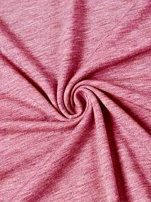 Women's Casual Long Sleeve Round Neck T-Shirt - "Be Kind Heart" Pattern Print, Bright Green, Medium Stretch Fabric, Machine Washable, All-Season Comfort, Non-Transparent Material Valentine Outfits For Women2025 - 磚紅色 - 查看 6