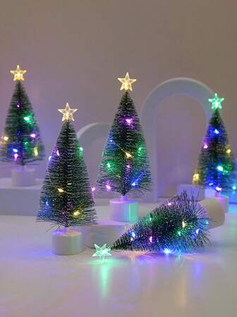 1 件 LED 圣诞树装饰灯、圣诞氛围夜灯、电池供电、人造发光圣诞树灯、圣诞室内/室外仙女灯、圣诞 LED 灯、节日装饰灯、适用于家居装饰、卧室装饰、派对装饰、主题装饰、婚礼装饰、场景装饰、房间、客厅、婚礼、办公室、花园、生日、露台