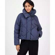 BCBGMAXAZRIA Women's Short Diamond Puffer Coat | - Smokey Blue - View 1