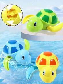 3pcs Swimming Little Turtle Baby Bathing Clockwork Toy Baby Children Playing In Water Bathing Boy Girl Baby Falling In Love With Bathing Playing In Water Little Turtle Baby Interactive Small Toy, 1 Year Old Toys, Baby Fidget Toys, Toddler Bath Toys, Sensory Toys, Newborn Baby Bathroom Essentials, Water Play Toys, Swimming Pool, Paddling Pool Toys For Kids Shower Games, Baby Stuff, Christmas, Halloween, Baby Shower Gifts