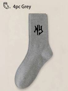 40pcs/30pcs/24pcs Unisex Comfortable Sports Socks, Men's Long Socks For Sports And Training, Women's Long Socks For Casual And Business Wear, Antibacterial, Soft, Black And White, Odor-Resistant, Moisture-Wicking, Lightweight And Comfortable, Suitable For Autumn/Winter, 20pcs/10pcs/8pcs/6pcs/4pcs/2pcs Set, Autumn