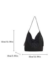 low tea 1 pièce Sac à épaule  pour femmes, sac fourre-tout vintage casual grande capacité avec nœud papillon, design multi-poches, fermeture magnétique, bandoulière réglable, convient pour les voyages, les courses, les sorties, cadeau pour les femmes, les adolescentes, les étudiantes, les débutantes et les employées de bureau, idéal pour le bureau, l'école, le travail, les affaires, les déplacements, l'extérieur, les voyages, la randonnée