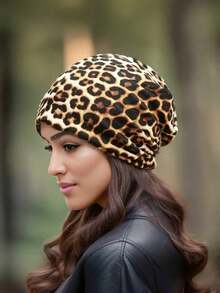 2-In-1 Fashionable Leopard Print Neck Gaiter & Face Mask For Women - Lightweight, Versatile For Sports, Outdoor, Driving, 2 Leopard Print Patterns Available, Adjustable Stretchy Fabric, Versatile Hairstyle, Thin, Elastic, Warm And Comfortable