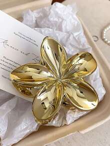 4个/1个 7.7厘米/3.03英寸 粉色、金色、银色、黑色、白色 花朵造型塑料发夹，优雅简约，百搭，适合日常、休闲、派对、海滩、马尾辫、发髻、洗脸、化妆等场合，是女士秋季、冬季和夏季的必备发饰。 - 彩色 - 查看 11