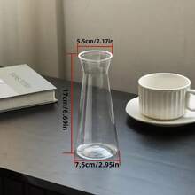 2/5/8/1/10 pièces Petits vases en plastique transparent, vases décoratifs mini modernes et mignons, convenant pour mariage, mariée, cadeau, anniversaire, décoration de table de restaurant, Noël, Halloween, Saint-Valentin