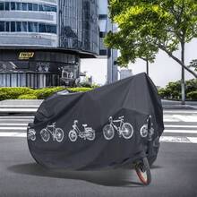 Newly Upgraded Thickened Bicycle Dustproof And Rainwater Cover Small Motorcycle Waterproof Cover For Outdoor Bicycles And Motorcycles Storage Peva Material Waterproof And Dustproof