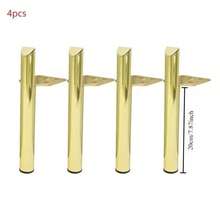 4pcs Furniture Legs Metal Furniture Support Leg Heavy Duty Furniture Support Feet Round For Tables Sofas Coffee Tables Bookshelf