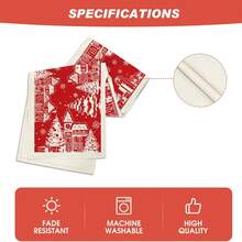 1pc Red Fir Wood Snowflake Silhouette Christmas Table Runner, Seasonal Christmas Kitchen Dining Table Decor, Home Party Decoration, Size: 13x35/13x47/13x72/13x90/13x108 Inches