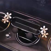 Car Black And White Daisy Mobile Phone Bracket Special Car Lady Car Bracket Mobile Navigation Car Bracket Cute Cartoon.