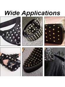 9*6mm Cone Spots Metal Punk Spike Leathercraft Rivets Bullet Spikes Rivets For Collar Shoes