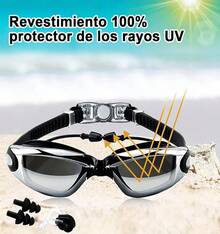 Traje De Baño Deportivo Mujer Natación + Gorra Y Goggles - Negro-XXL - Ver 9