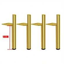 4pcs Furniture Legs Metal Furniture Support Leg Heavy Duty Furniture Support Feet Round For Tables Sofas Coffee Tables Bookshelf