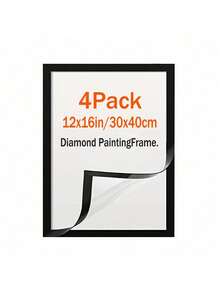 3/4/6 Khung ảnh kim cương, Khung ảnh cho tranh canvas nghệ thuật kim cương vuông 11,81x15,75 inch/30x40 cm, Khung ảnh nghệ thuật kim cương từ tính tự dính, Khung ảnh nghệ thuật kim cương cho cửa sổ treo tường bên trong - Nhiều màu - Xem 12